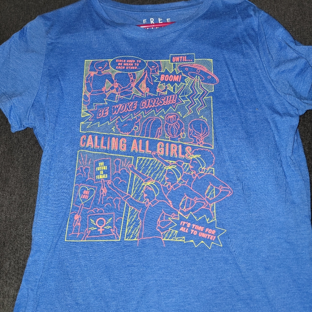 Free State Calling All Girls T-Shirt - XL - Blue